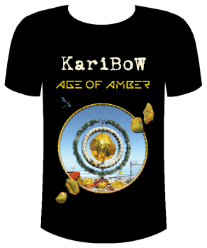 T-Shirt "Age of Amber" schwarz, einseitig bedruckt