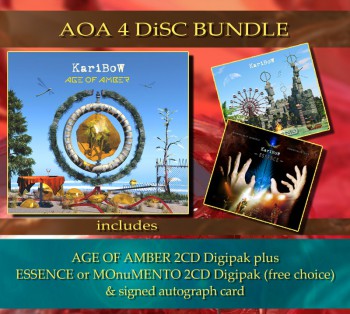 *** AOA 4 Disc Bundle *** AGE OF AMBER (2CD) ***** + 2CD Album (your choice) + Signed autograph card **