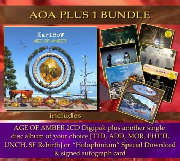 ***** AOA +1 Bundle ***** AGE OF AMBER (2CD) ***** + 1 Album of your choice * + Signed autograph card **