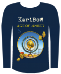 Langarm-Shirt "Age of Amber" navyblau, einseitig bedruckt
