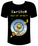 T-Shirt "Age of Amber" schwarz, einseitig bedruckt