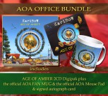 *** AOA Office Bundle *** AGE OF AMBER (2CD) ***** + The Official AOA Fan Mug + The AOA Mouse Pad **** + Signed autograph card **