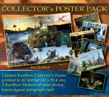 * COLLECTOR'S POSTER * + 3 Stickers of your choice + Signed autograph card